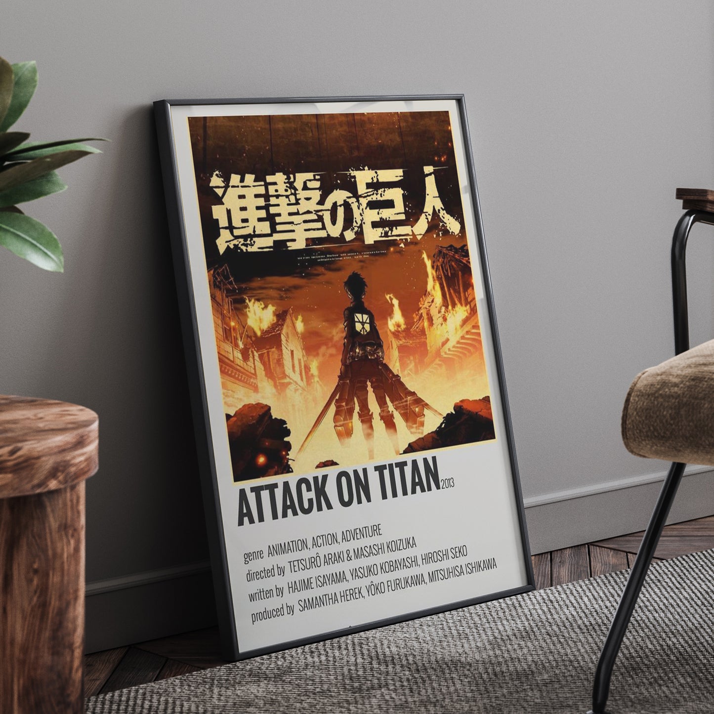 Attack On Titan Framed Poster