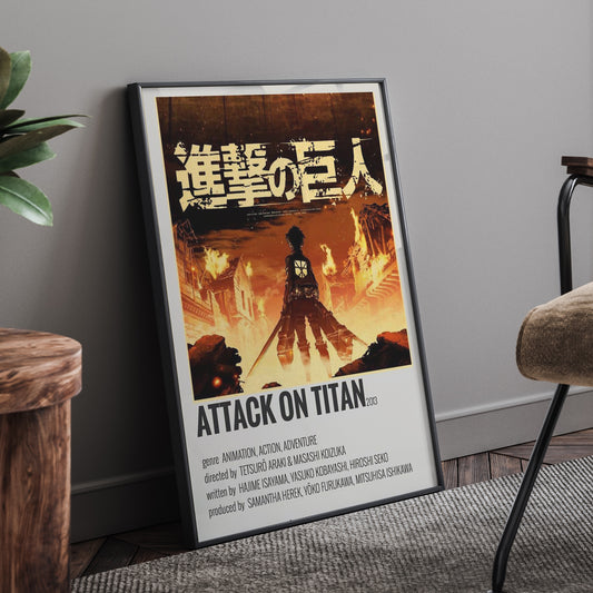 Attack On Titan Framed Poster
