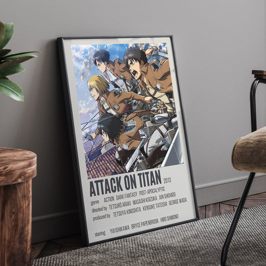 Attack On Titan Framed Poster