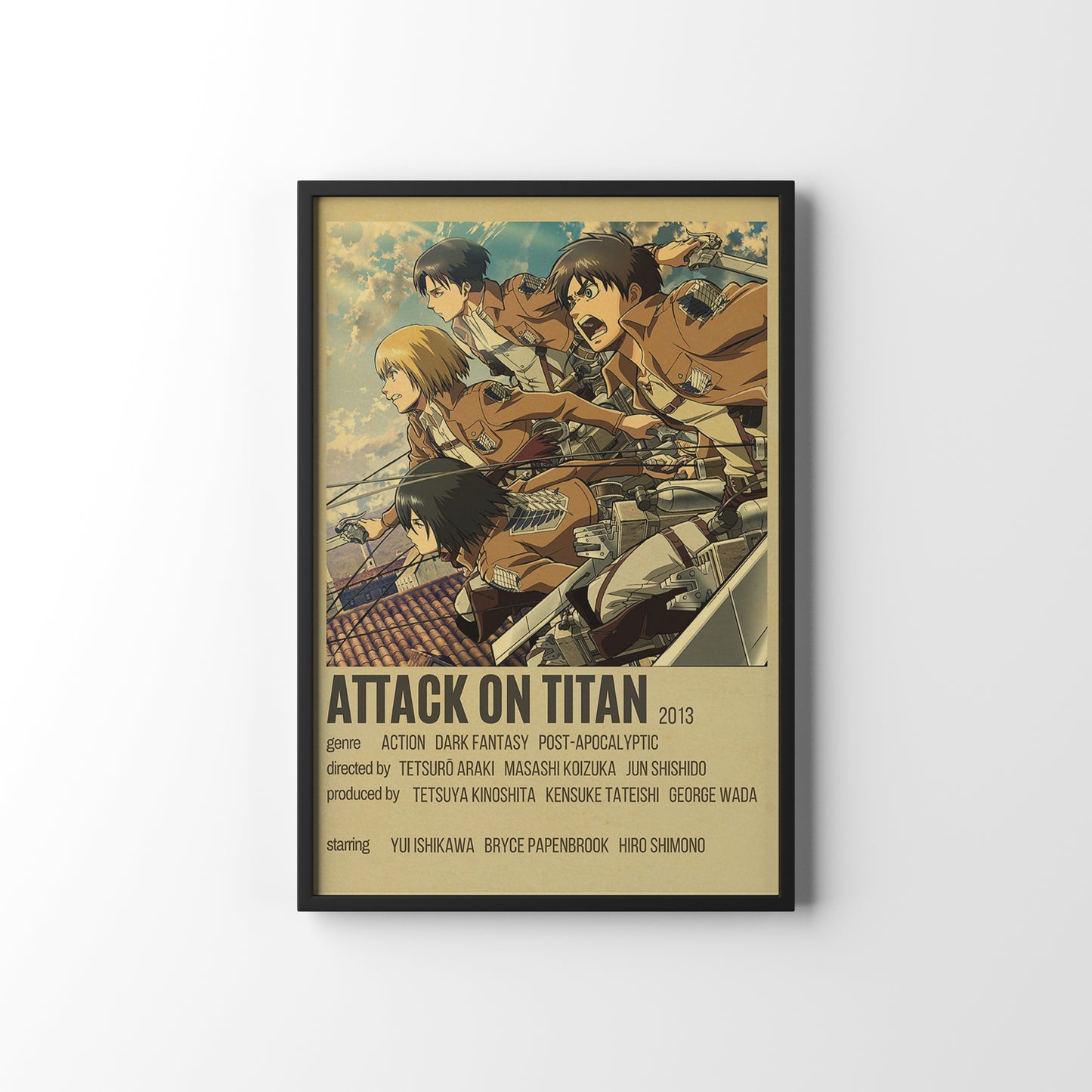 Attack On Titan Framed Poster