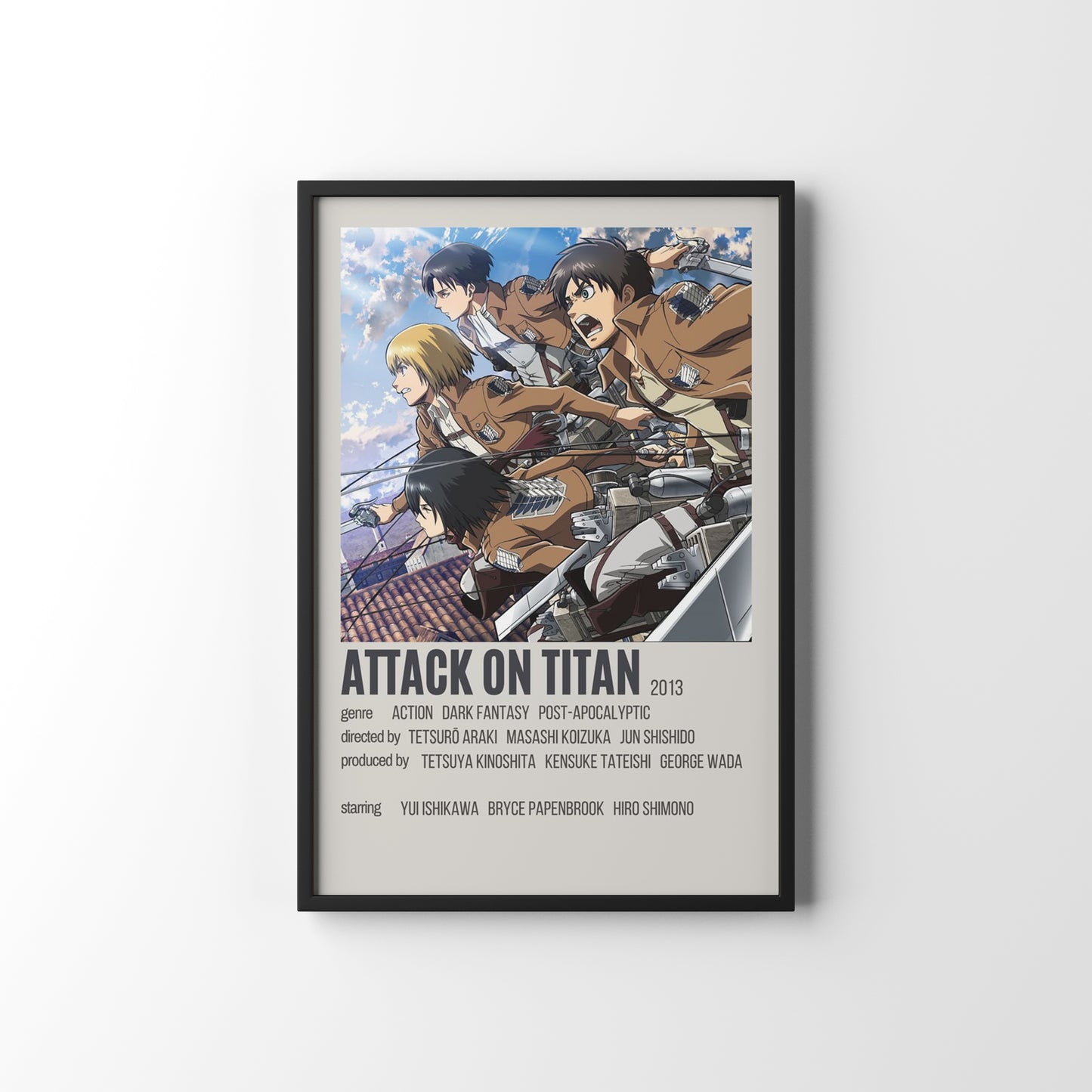 Attack On Titan Framed Poster