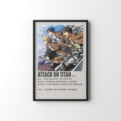 Attack On Titan Framed Poster