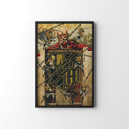 Attack On Titan Framed Poster