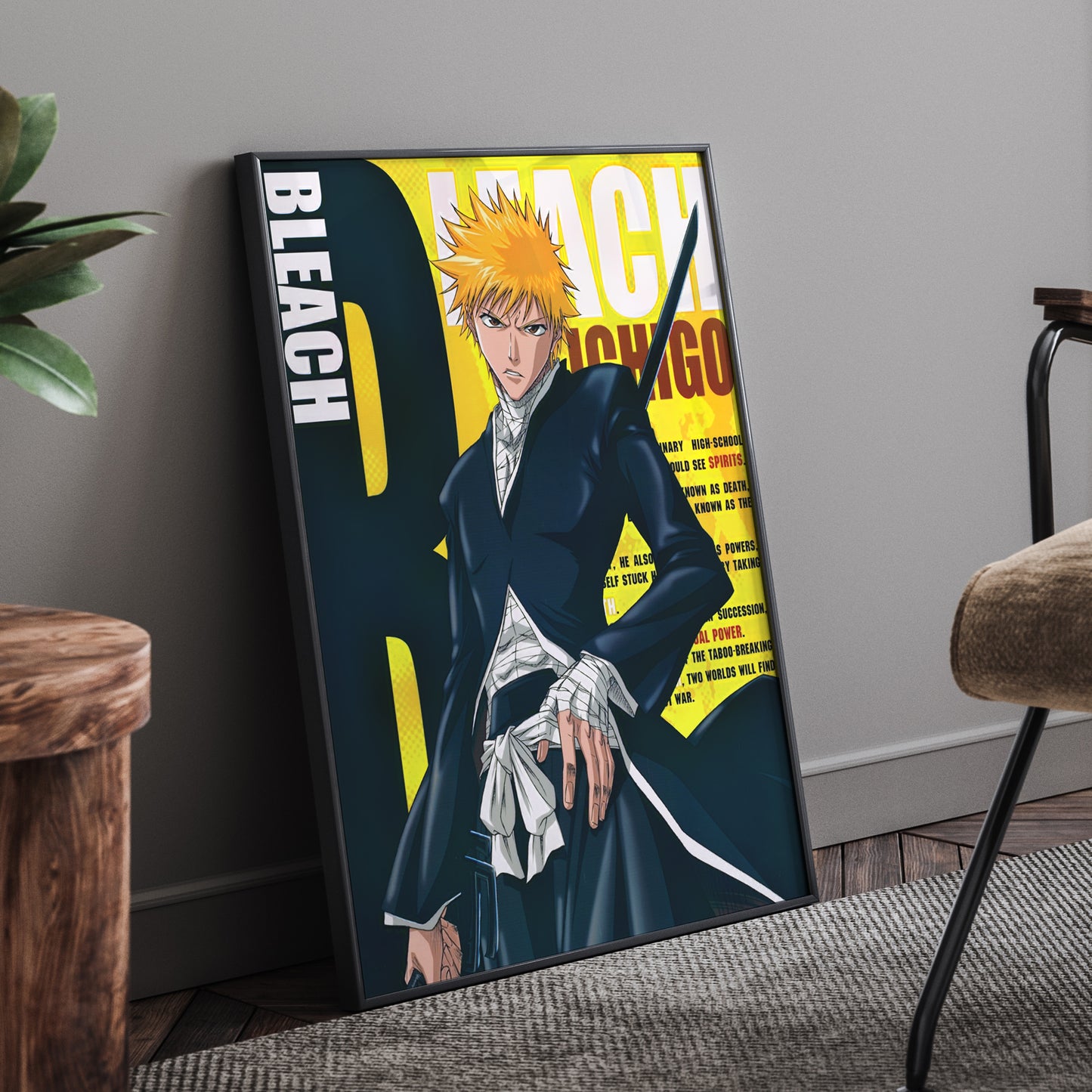 BLEACH FRAMED POSTER