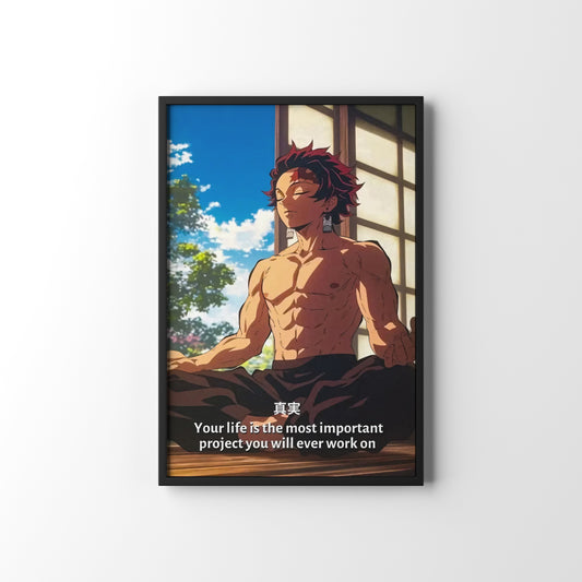 DEMON SLAYER FRAMED POSTER