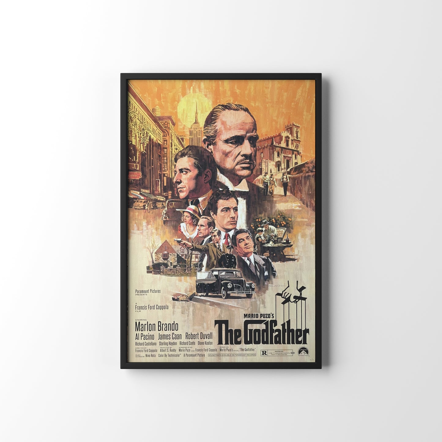THE GOD FATHER FRAMED POSTER