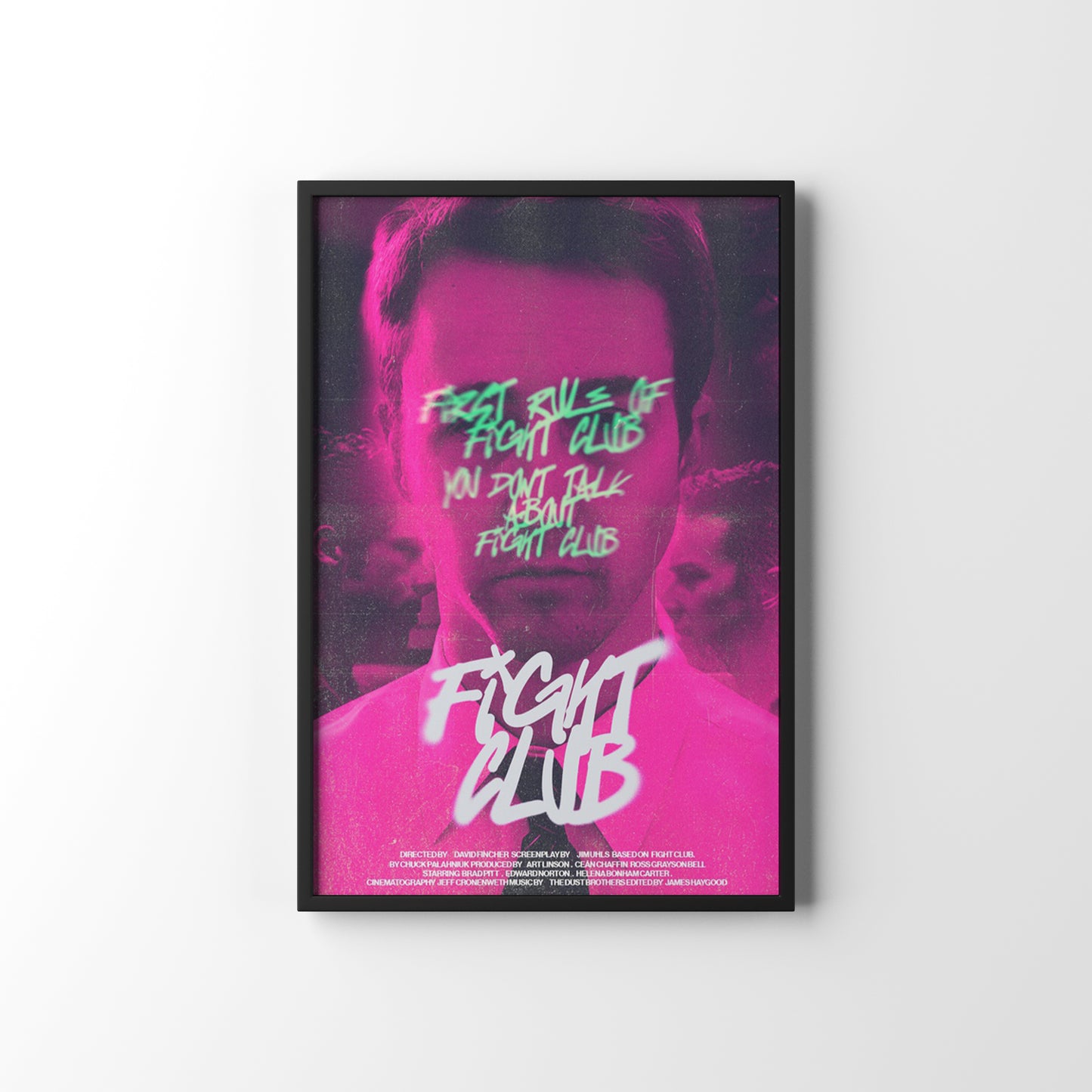 THE FIGHT CLUB FRAMED POSTER