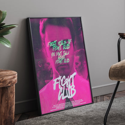 THE FIGHT CLUB FRAMED POSTER