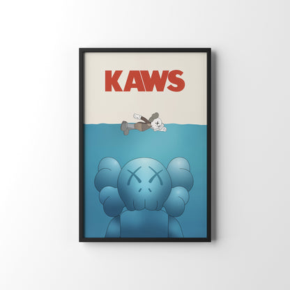 KAWS FRAMED POSTER