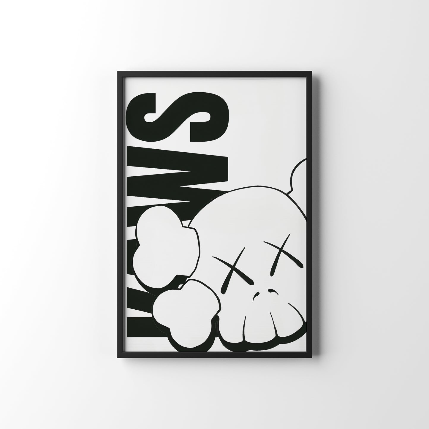 KAWS FRAMED POSTER