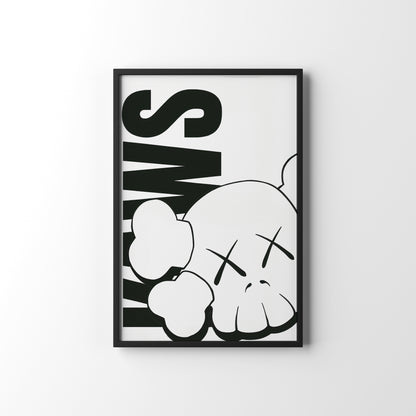 KAWS FRAMED POSTER