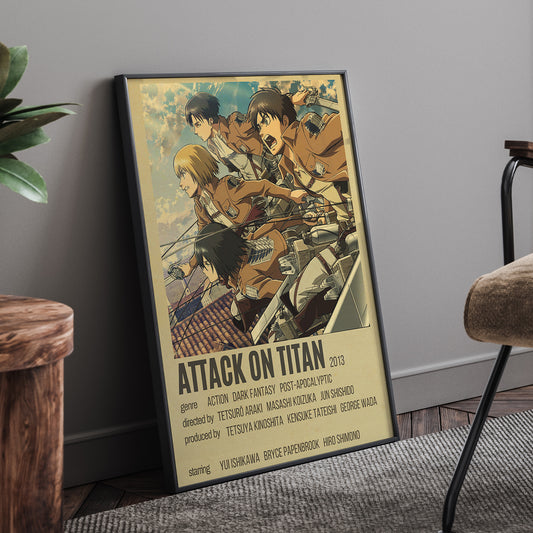 Attack On Titan Framed Poster