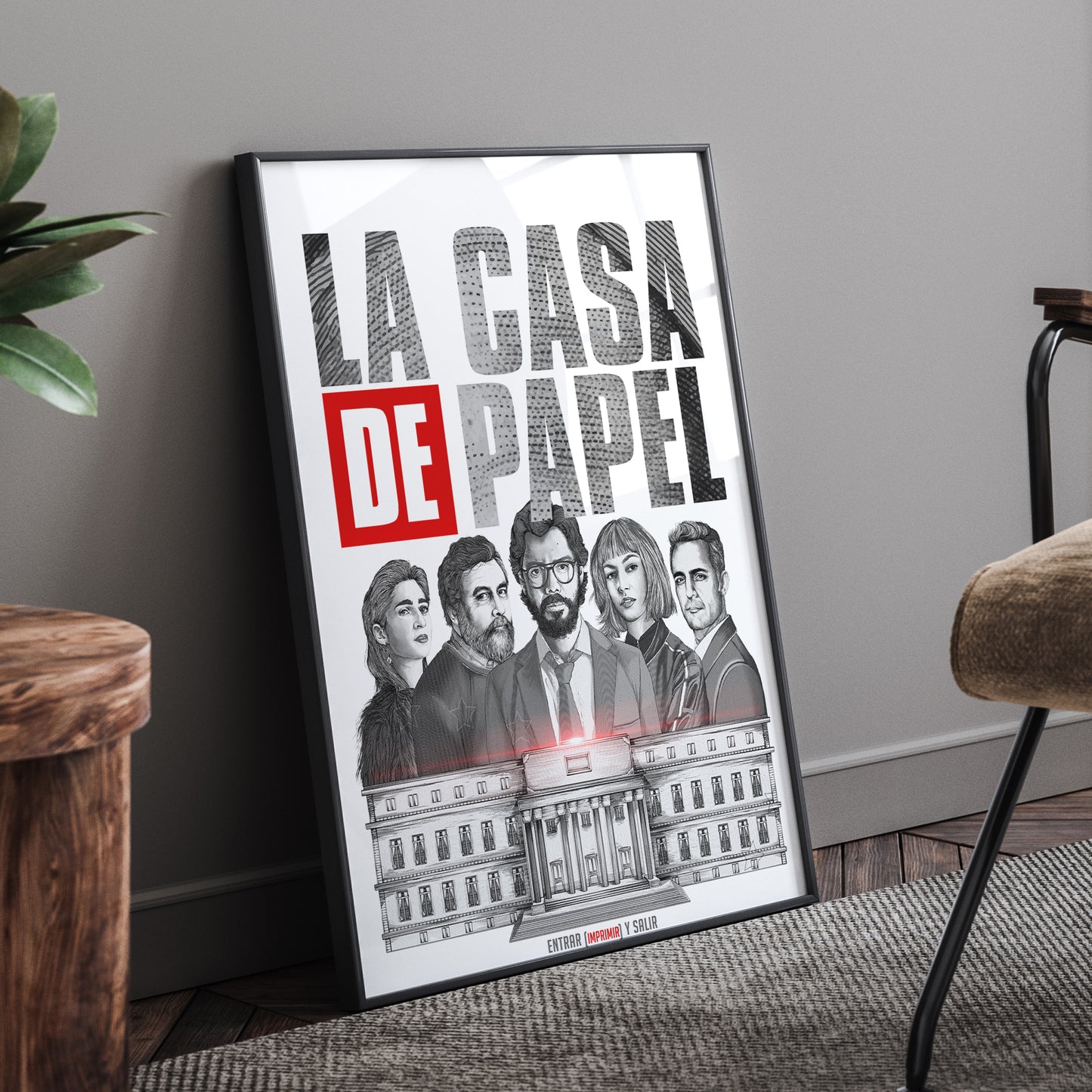 LA CASA DE PAPEL FRAMED POSTER