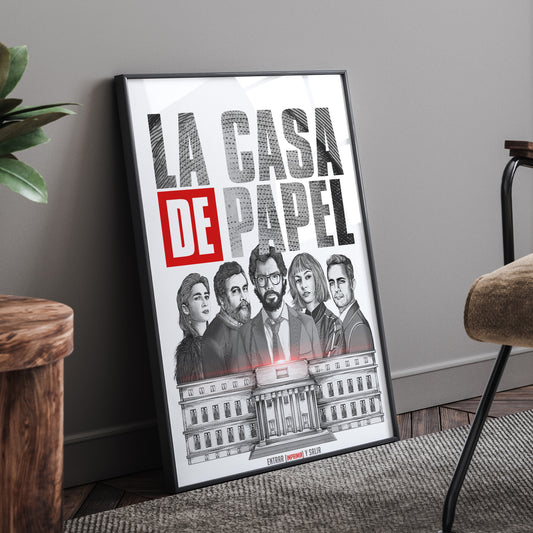 LA CASA DE PAPEL FRAMED POSTER