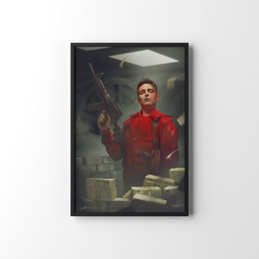 LA CASA DE PAPEL FRAMED POSTER