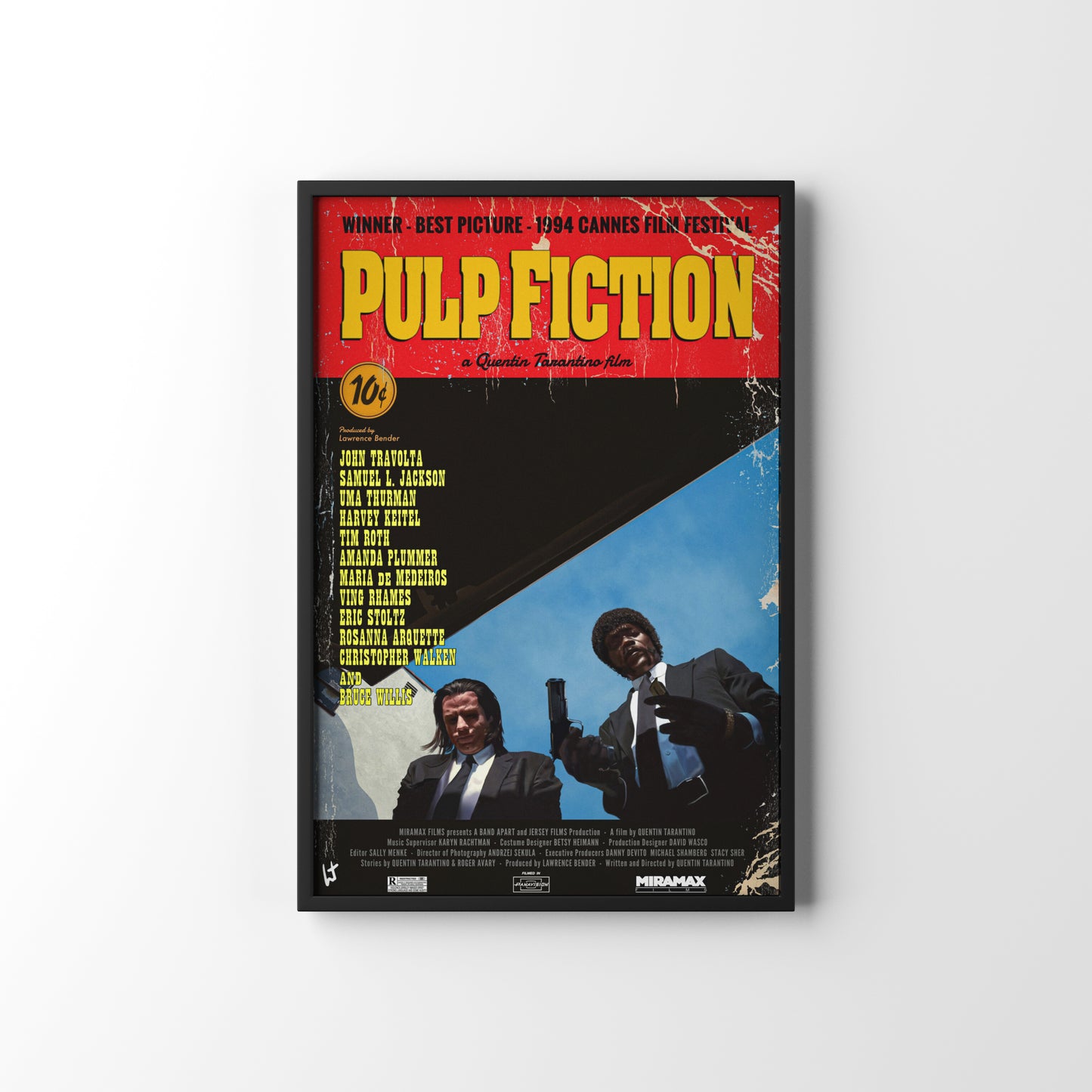 PULP FICTION FRAMED POSTER