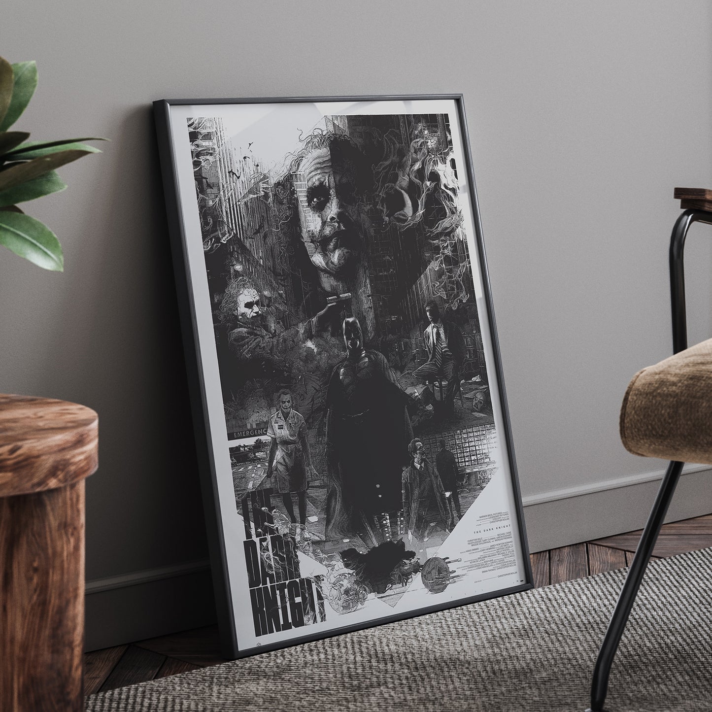 THE DARK KNIGHT FRAMED POSTER