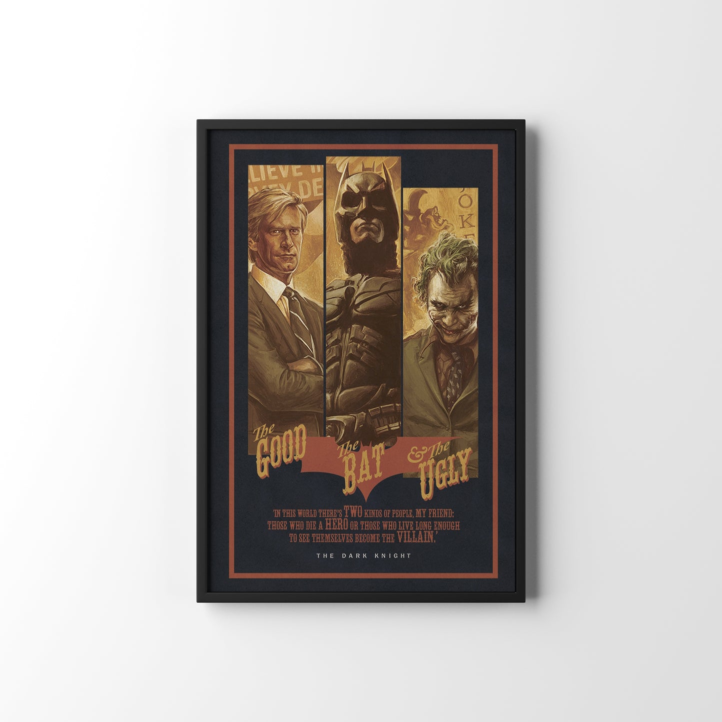 THE DARK KNIGHT FRAMED POSTER