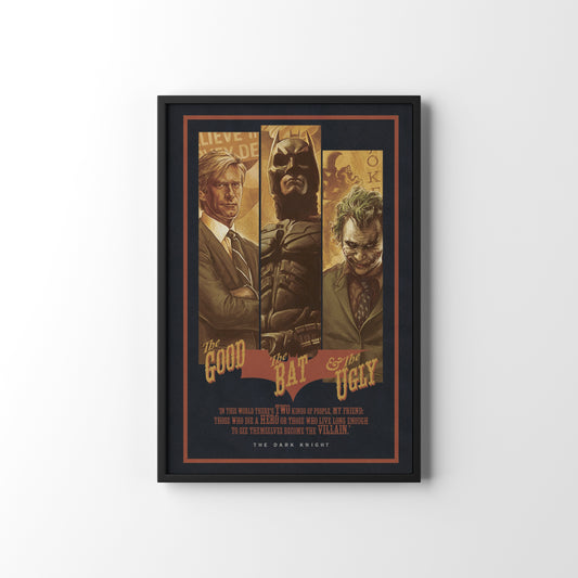 THE DARK KNIGHT FRAMED POSTER