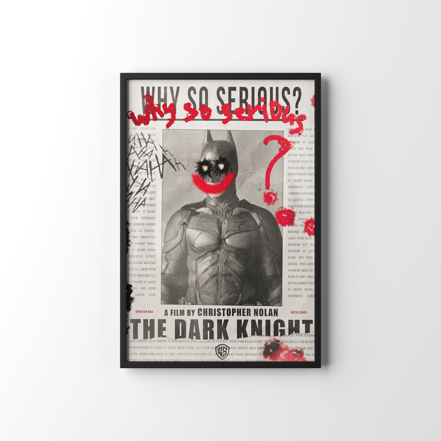THE DARK KNIGHT FRAMED POSTER